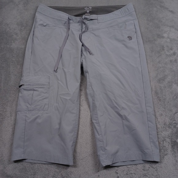 Mountain Hardwear Pants - Mountain Hardwear Shorts WOmens 10 Gray Pockets Outdoor Activewear Casual